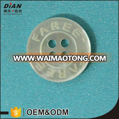 Customized white mother of pearl buttons 12mm 4 holes