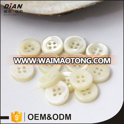 DIAN nature white color trocas shell button