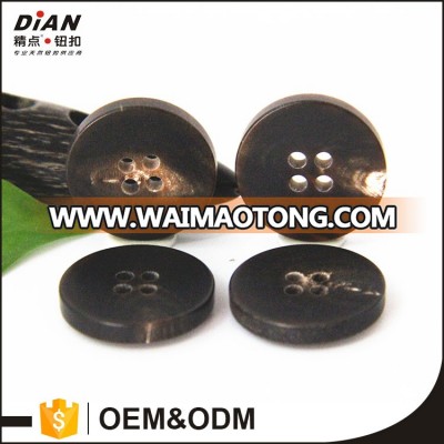 DIAN Natural dark brown coffee matt finish 4 hole horn botones for pants