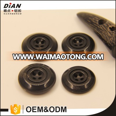 DIAN good quality natural horn botones black horn buttons many sizes