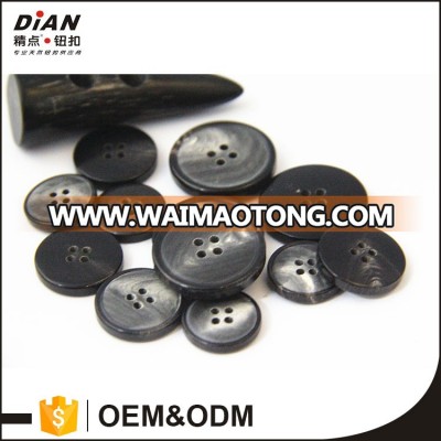 DIAN China Premium (Horn) Buttons- Suit and Pant Set- 14 Pieces, Medium Gray NJ1705