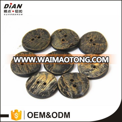 DIAN 40L 20mm Natural Genuine Real Buffalo Horn Button Suit Front Breast DIY