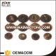 DIAN Set of 3 Extra Thick Brown Coat Buttons in Real Buffalo Horn