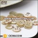 DIAN 4 hole flat trocas shell button brown shell button