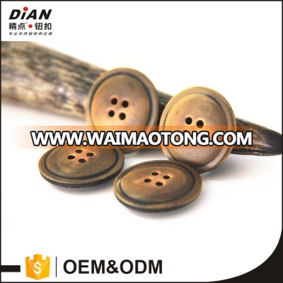 DIAN New Burnt Surface brown color horn buttons for coat & Jacket suit