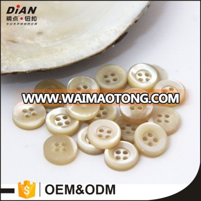 DIAN Natural 4 holes smoke trocas shell button high quality trocas shell button