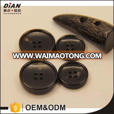 DIAN buffalo horn button real horn button