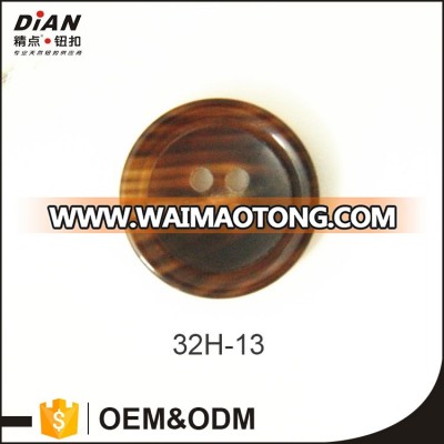 DIAN,32L China Factory Brown Horn Button For Garment